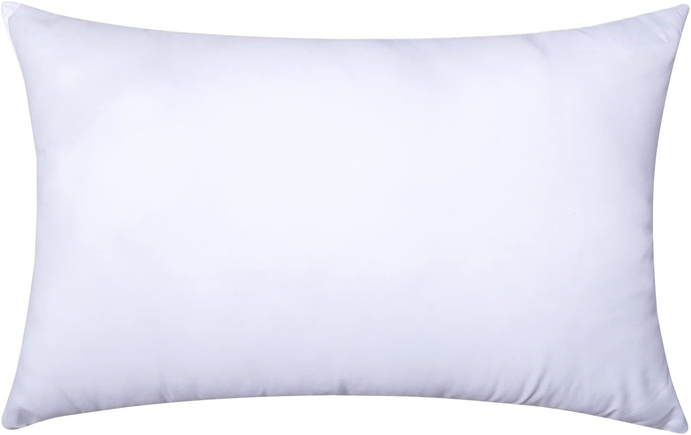 Throw Pillow Insert Premium Pillow Stuffer Sham Rectangle for Decorative Cushion Bed Couch Sofa 12x20 Inch